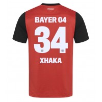 Camisa de Futebol Bayer Leverkusen Granit Xhaka #34 Equipamento Principal 2024-25 Manga Curta